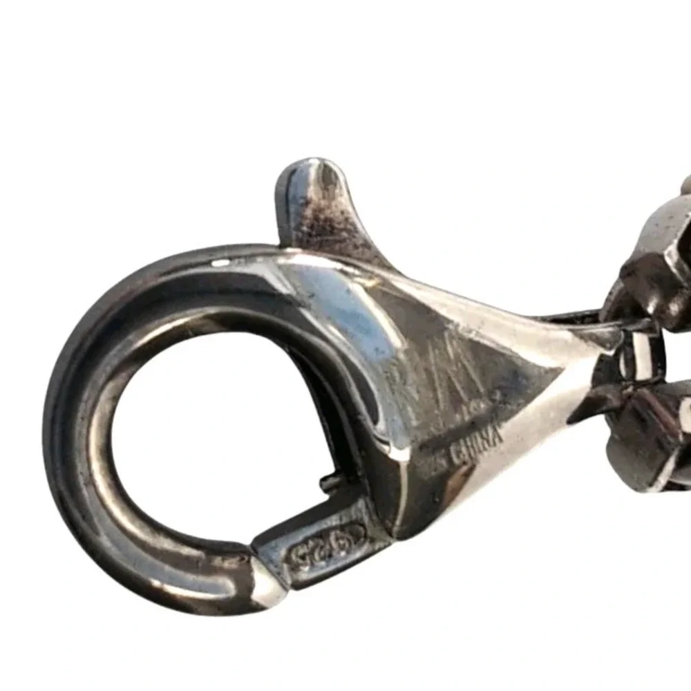Robert Lee Morris RLM Sterling Silver 925 Black Onyx 3-Cross 7